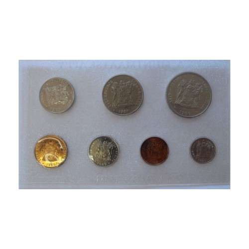 1989 SEALED UNC MINT PACKS - RARE LARGE R1,00 - SETS 28 YEARS OLD